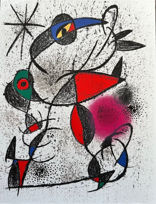 Joan Miro (1893-1983) - Jaillie du calcaire