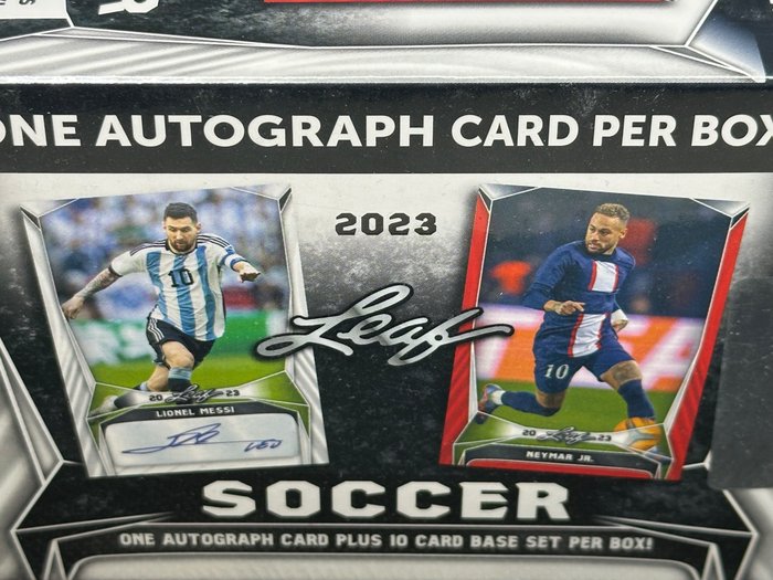 2023 Leaf Soccer 1 Autograph card - 10 Base cards inside - 1 Sealed box - Næsten så god som ny (NM)