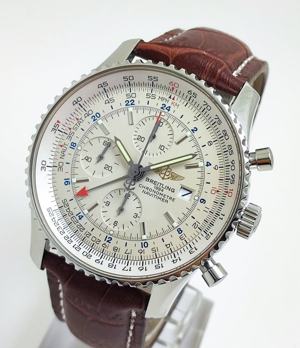 Breitling - Navitimer World GMT Chronograph - Ref A24322 - Mænd - 2011-nu