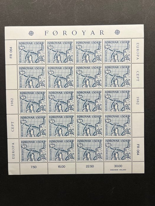 Foroiar/ Jersey / Grækenland/ Cypern 1979/1989 - 68 miniark - Michel 2015 /. 550 €