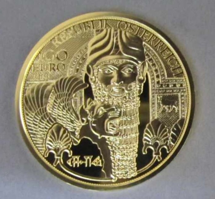 Østrig. 1/2 oz Goldmünze 100 Euro Das Gold Mesopotamiens 2019