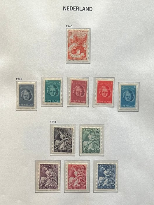 Holland 1945/1999 - Komplet samling i to DAVO-albums - NVPH  443 t/m 1875