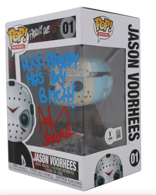 Funko Pop!  - Funko Pop Friday 13th - #01 Ari Lehman Autograph  Inscription - Beckett COA