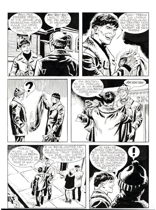 Diso Roberto - 3 Original page - Mister No #73 - "Sangue sulla neve" - 1981