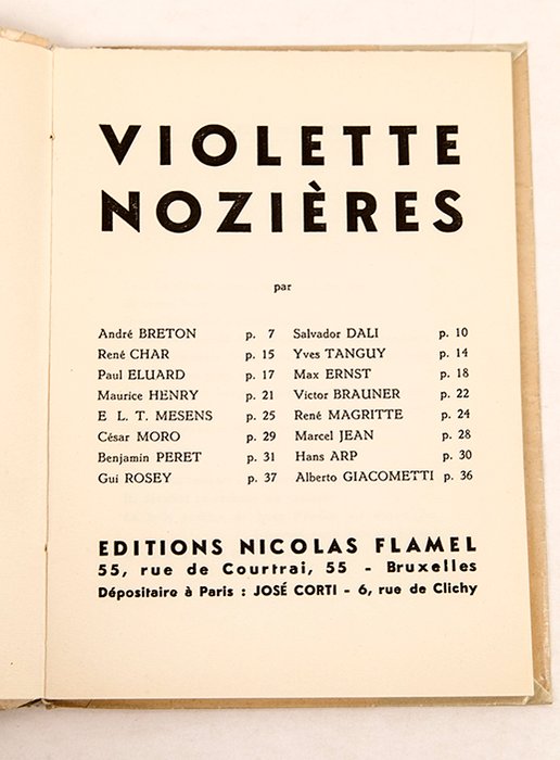 André Breton - Violette Nozières - 1933