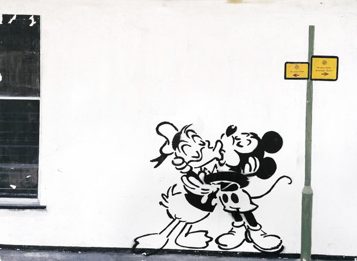 Tony Fernandez - Mickey and Donald: Banksy's Tribute - Hand Signed