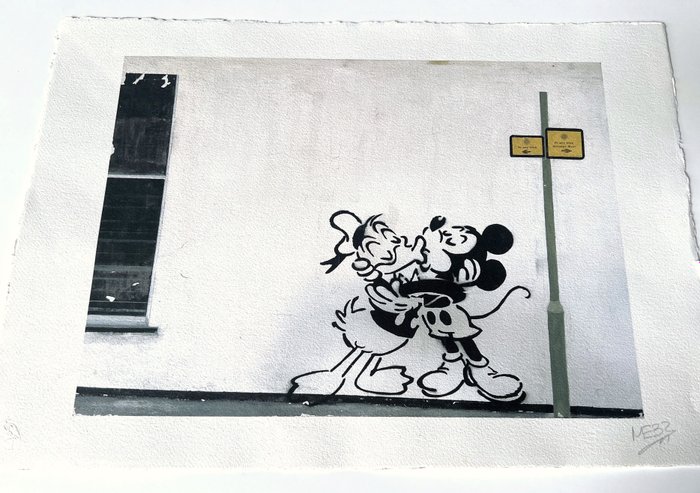 Tony Fernandez - Mickey and Donald: Banksy's Tribute - Hand Signed