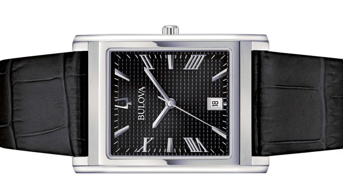 Bulova - Collezione Classic Rectangle - BLACK Edition - NUOVO - Ingen mindstepris - Mænd - 2024