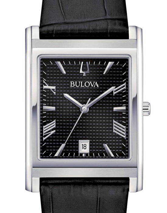 Bulova - Collezione Classic Rectangle - BLACK Edition - NUOVO - Ingen mindstepris - Mænd - 2024