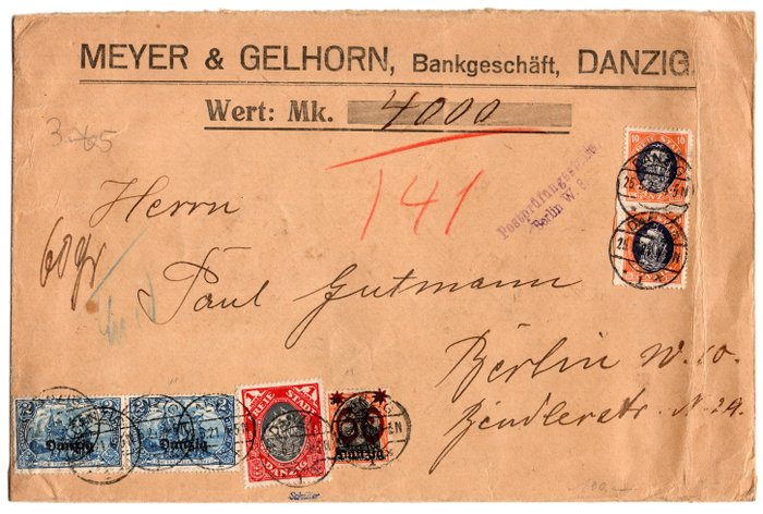 Gdańsk 1921 - Stort sikkerhedsbrev til Berlin