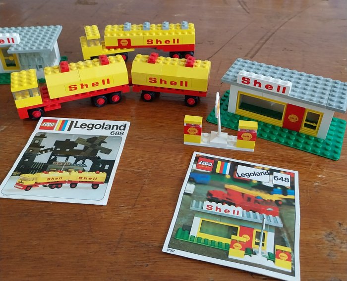 Lego - Legoland - 690, 688, 648, 621 - Shell - 1970-1980