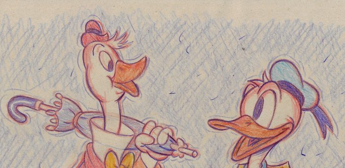 Millet - 1 Colour pencil drawing - Donald Duck - amistat - 2024