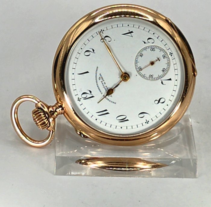 A. Lange  Söhne - Deutsche Uhrenfabrikation Glashütte - 14K Lepine - Uhr Nr. 39828 - i/S omkring 1900