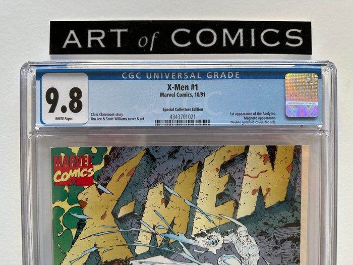 X-Men #1 - 1st Appearance Of The Acolytes - Special Collector's Edition - Cover "E" - Double Gatefold Cover - CGC Graded 9.8! - Extremely High Grade!! - White Pages! - 1 Graded comic - Første udgave - 1991