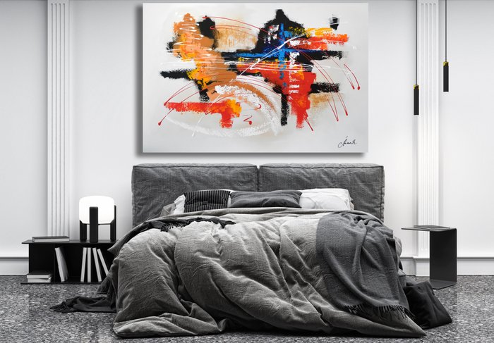 Monika Spiewak - Abstract  - XXL -  on Frame - Ready to Hang