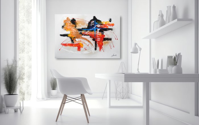 Monika Spiewak - Abstract  - XXL -  on Frame - Ready to Hang