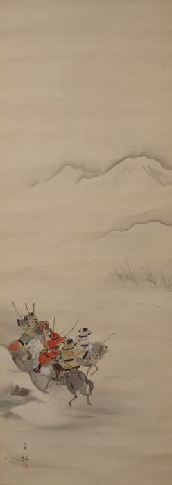 Samurai on Horseback - Morimura Gito 森村宜稲 (1872-1938) - Japan  (Ingen mindstepris)