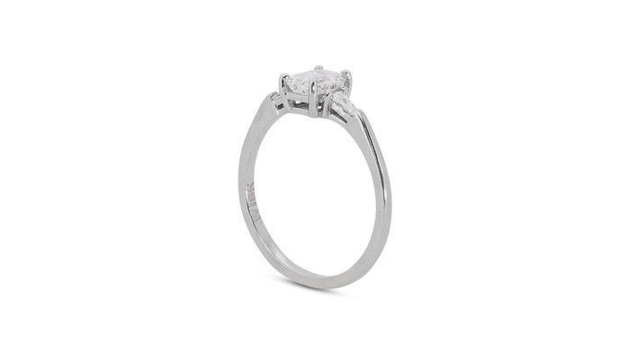 Ring - 18 kraat Hvidguld -  1.28ct. tw. Diamant (Natur) - Diamant