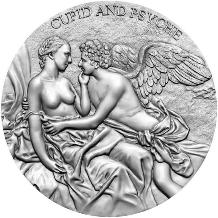 Cameroun. 2000 Francs 2024 Cupid and Psyche 2 Oz (.999)