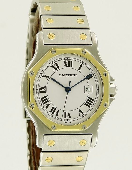 Cartier - Santos Octagon - 2966 - Unisex - 1990-1999