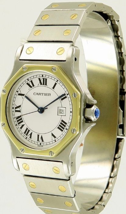 Cartier - Santos Octagon - 2966 - Unisex - 1990-1999