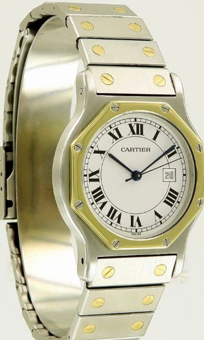 Cartier - Santos Octagon - 2966 - Unisex - 1990-1999