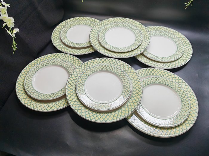 Villeroy  Boch - Tallerken (12) - Luxembourg - Fajance - 2 tallerkenstørrelser