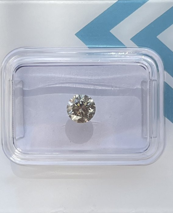 Ingen mindstepris - 1 pcs Diamant  (Natur)  - 0.56 ct - Rund - VS2 - International Gemological Institute (IGI) - Fancy grå