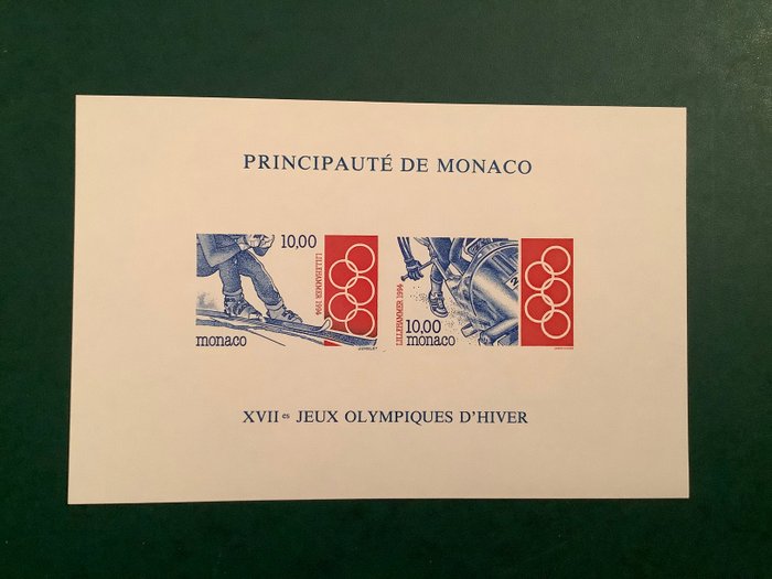 Monaco 1994 - Vinter-OL - uperforeret blok - Yvert blok 63a