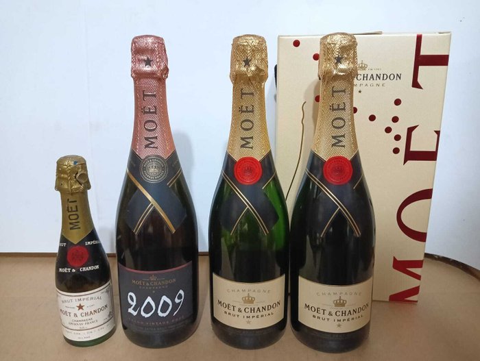 Moët  Chandon - Champagne - 4 3 x 750ml + 1 x 192ml