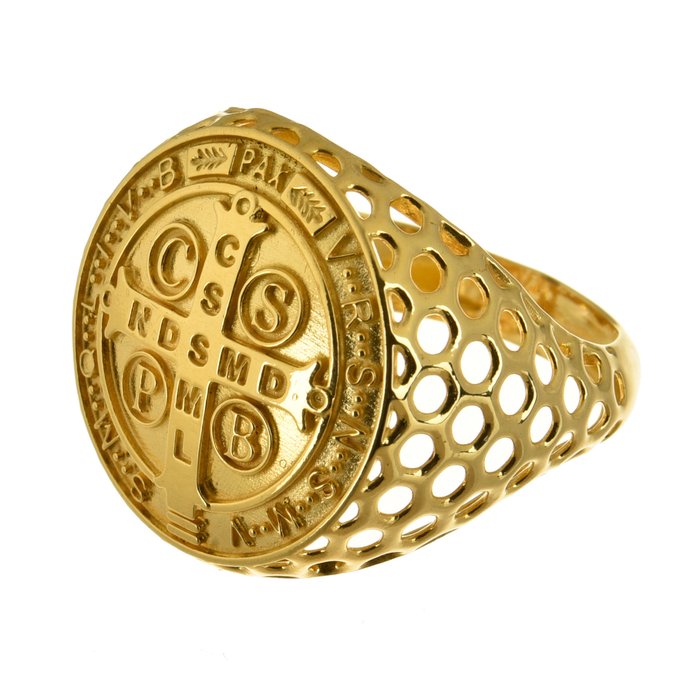 Amulet ring - 18 kraat Gulguld