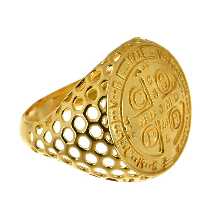 Amulet ring - 18 kraat Gulguld