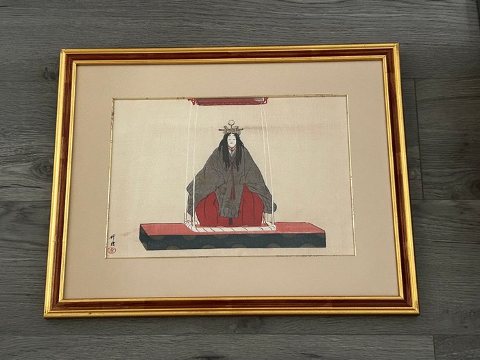 Original woodblock print - From the series 'Nōga taikan' - ca 1925 - Tsukioka Kōgyo 月岡耕漁 (1869-1927) - Japan