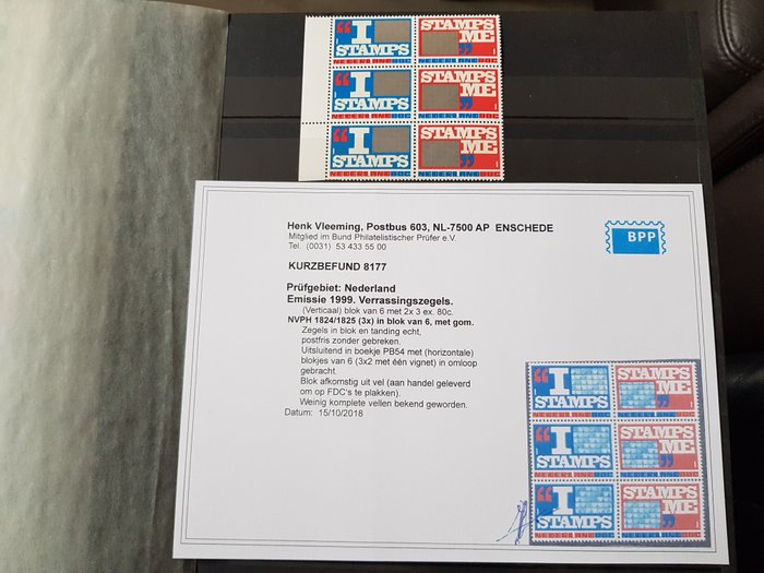 Holland 1999 - Stor samling af ikke-eksisterende kombinationer fra printarket til PB54