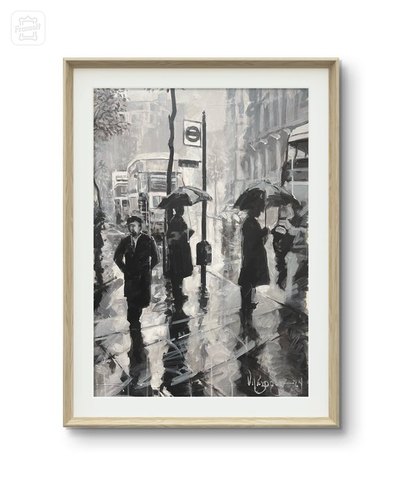 Cristian Mesa Velazquez - a walk through the city III (Serie: walking in the rain)