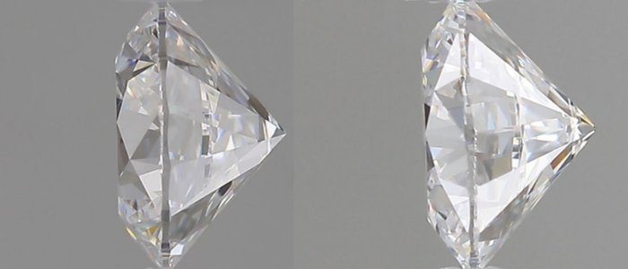 2 pcs Diamant  (Natur)  - 0.80 ct - Rund - D (farveløs) - VVS2 - Gemological Institute of America (GIA) - *Matchende par* *VG*