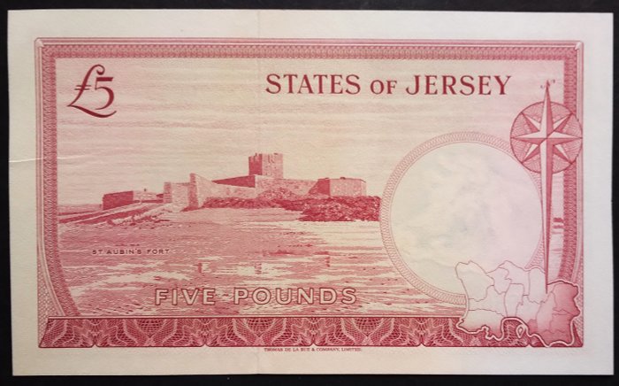 Jersey. - 5 pounds ND (1963) - Pick 9b  (Ingen mindstepris)