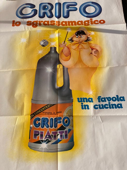 grafiche Signorello - Grifo - lo sgrassa magico - “ una favola in cucina” - 1980‹erne