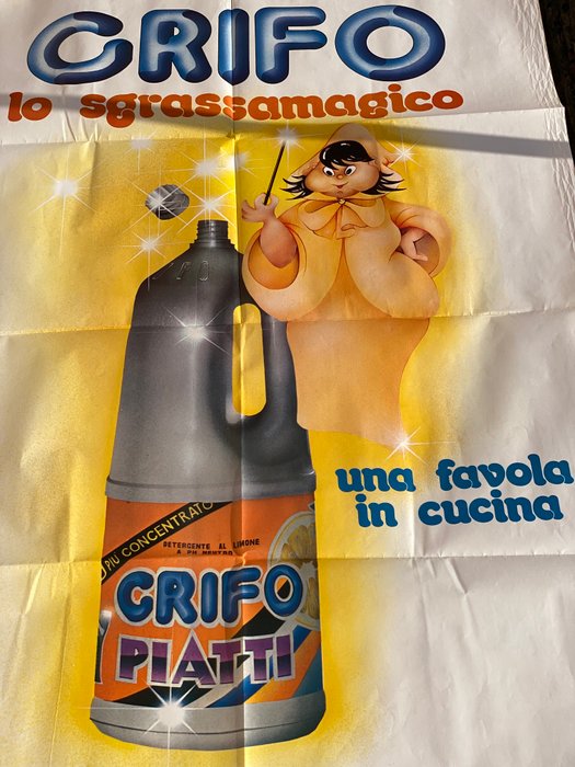 grafiche Signorello - Grifo - lo sgrassa magico - “ una favola in cucina” - 1980‹erne