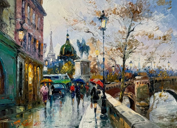 Knysh Tanya (1965), after Robert Rickhard - Morning in Paris