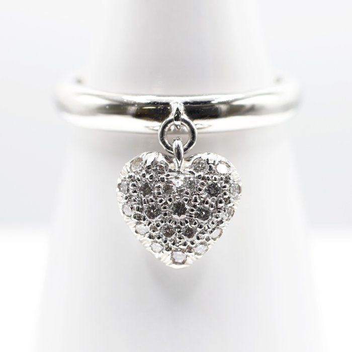 Tiffany  Co - Ring - Sentimental Heart Diamonds ring Platin