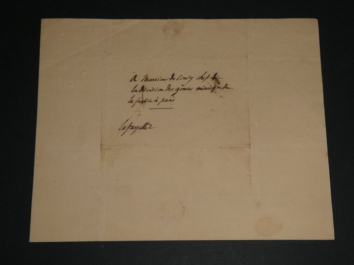 Gilbert du Motier de La Fayette - Très belle lettre autographe signée pour la grâce d'un prisonnier au Mont-Saint-Michel - 1832