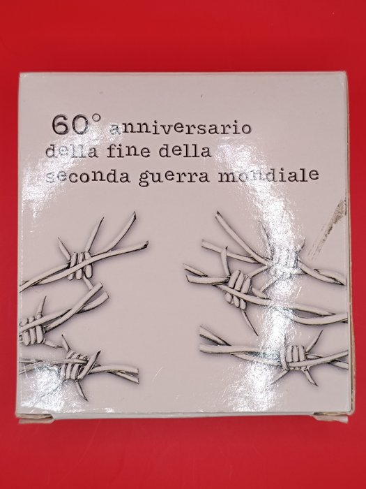 Vatikanstaten. 5 Euro 2005 "60º Aniversario fin de la II Guerra Mundial" Proof  (Ingen mindstepris)