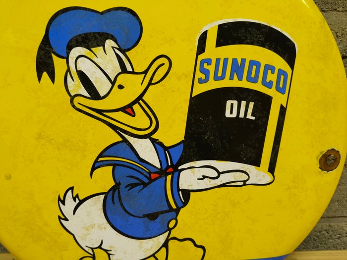 Donald Duck - 1 Reclame bord - Sunoco