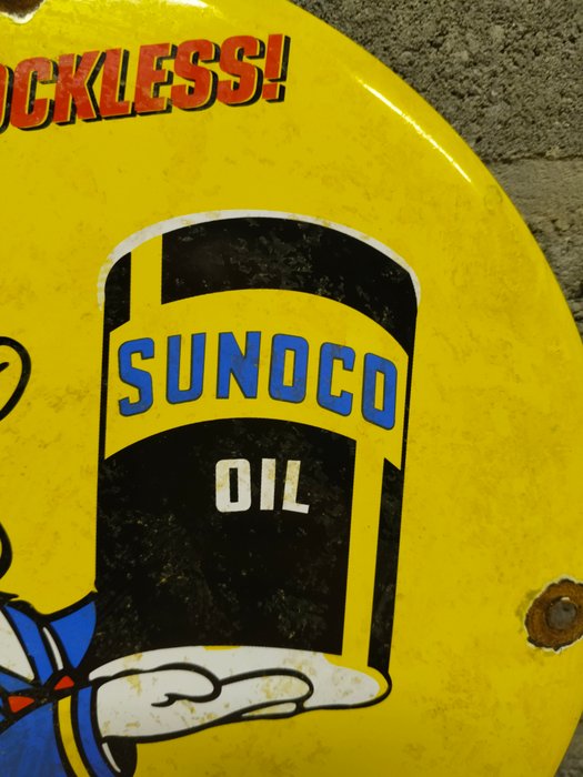 Donald Duck - 1 Reclame bord - Sunoco