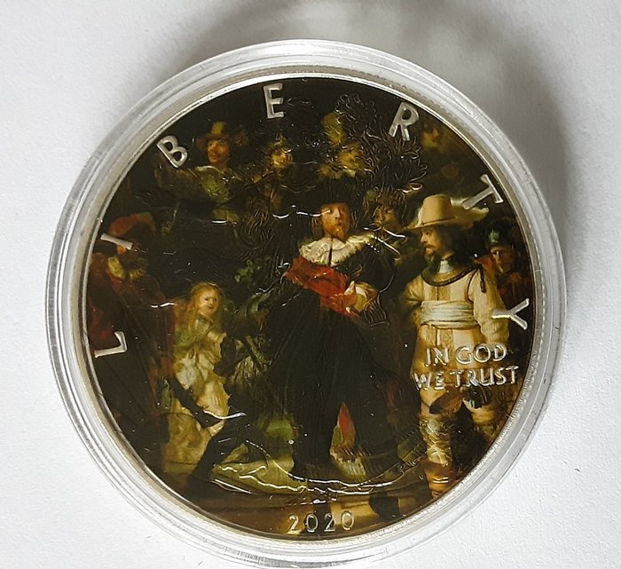 Förenta staterna 1 Dollar 2020 Rembrandt 1 Oz (999)  (Ingen mindstepris)