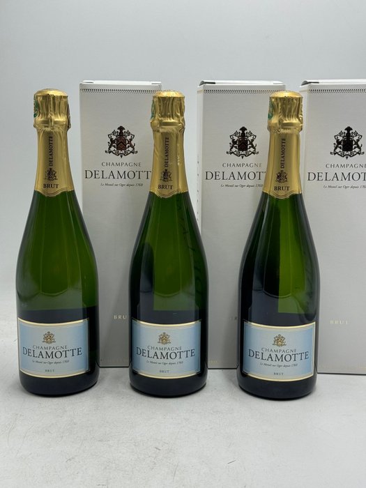 Delamotte - Champagne Brut - 3 Flasker (0,75 L)