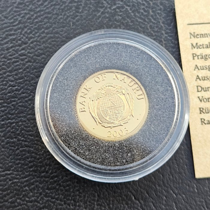 Nauru. 10 Dollars 2003 Nibelungen Treasures, 1/25 Oz (.999) Proof  (Ingen mindstepris)