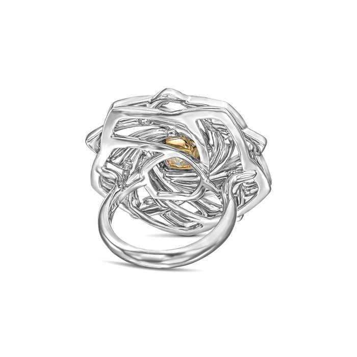 Statement-ring - 18 kraat Gulguld Hvidguld -  344ct tw Diamant (Natur) - Diamant