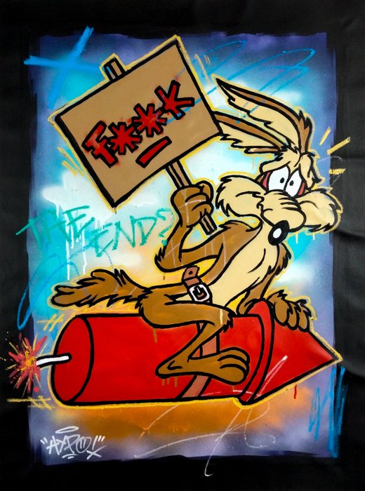 Hipo (1988) - Wile E. Coyote - Oops! (Original artwork)